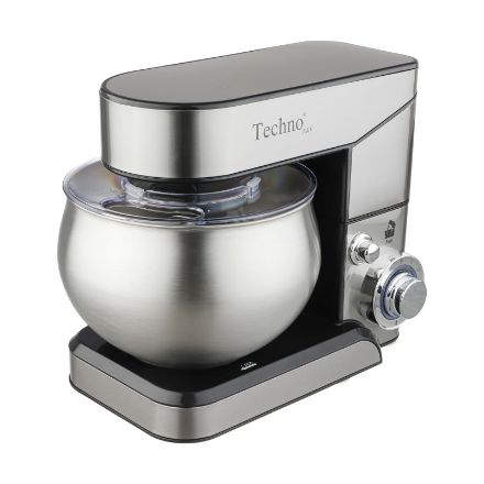 تصویر  همزن کاسه دار تکنو مدل TE-707 رنگ استیل