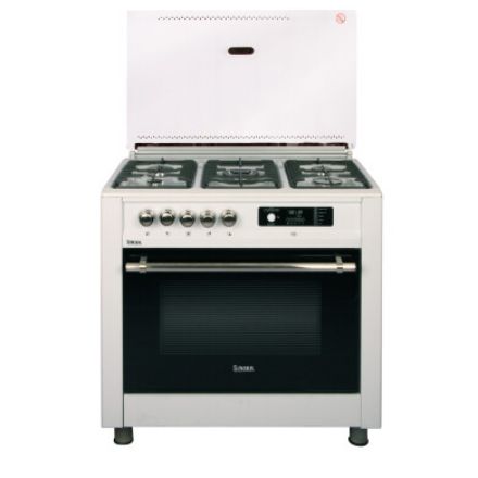 تصویر  اجاق گازطرح فر5 شعله سینجر مدلSG522Wسفید