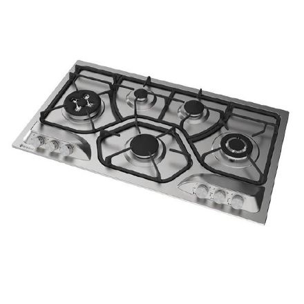 تصویر  اجاق گاز صفحه‌ای مورانو مدل HS513 رنگ استیل