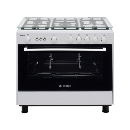 اجاق گاز اسنوا مدل SGC5-1102N رنگ سفید از نمای روبرو	