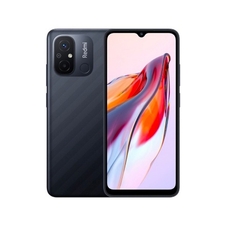 نمای کلی گوشی شیائومی Redmi 12C ظرفیت 128 و رم 6 خاکستری