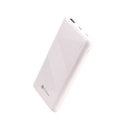 پاور بانک پرووان مدل PPB5107PD ظرفیت ۱۰۰۰۰ میلی آمپر رنگ سفید	