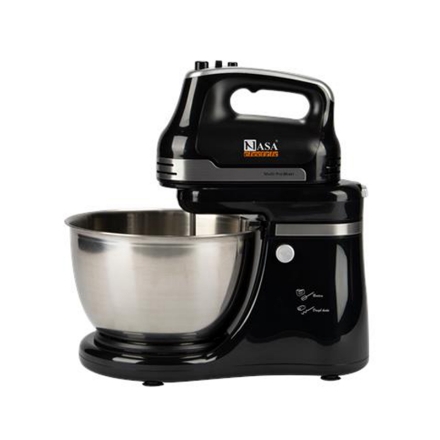 تصویر  همزن برقی کاسه دار ناسا مدل NS-972 رنگ مشکی