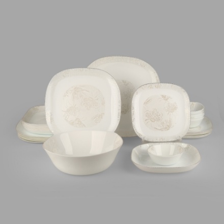 سرویس آرکوپال 26 پارچه لنوکس مدل مربع کورل لورکس بژ 